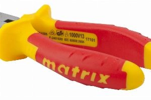 Длинногубцы прямые Insulated, 160 мм, двухкомпонентные рукоятки Matrix Professional