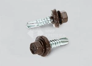 Саморез 4,8х19 кров. по металлу RAL 9010