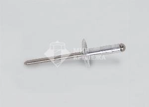 Заклепка Вытяжная DIN 7337 увеличенный борт 4,8х21 (d=14) А2 RAL7005 (КИТАЙ)