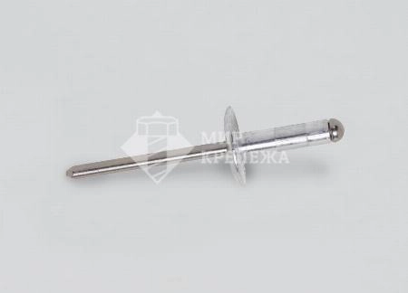 Заклепка Вытяжная DIN 7337 увеличенный борт 4,8х21 (d=14) А2 RAL7005 (КИТАЙ)
