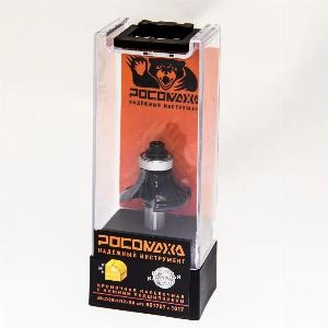 Фреза кромочная калевочная с нижним подшипником d8*D28*H12*R8 "РОСОМАХА" серия 1017