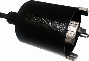 Коронка алмазная с переходником SDS+ (68х70 мм) по бетону "РОСОМАХА"