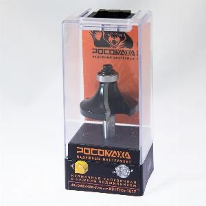 Фреза кромочная калевочная с нижним подшипником d8*D38*H20*R14 "РОСОМАХА" серия 1017